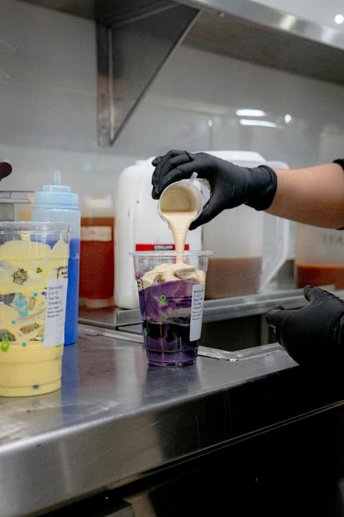 Small business owner packaging orders